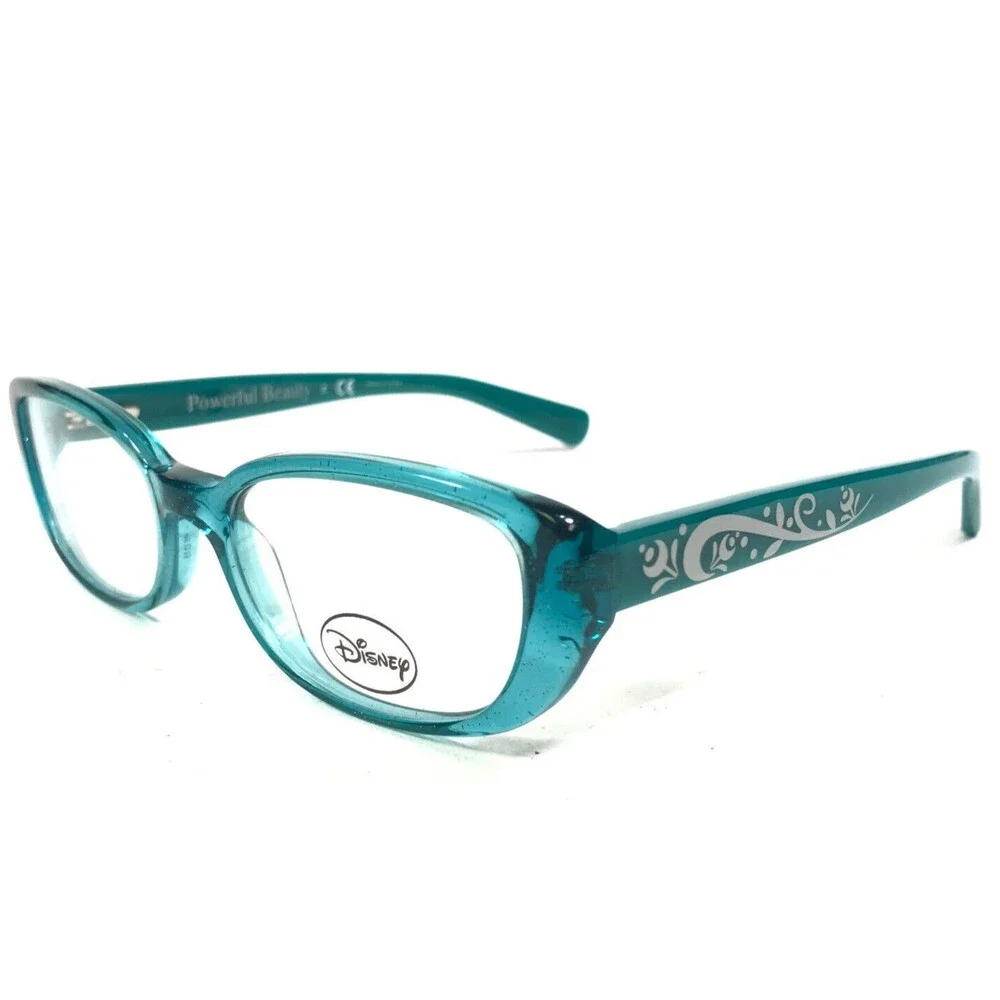 Disney Kids Eyeglasses Frames 3E 2006 1573 Clear Blue Cat Eye Frozen 46-15-125 - Picture 1 of 12